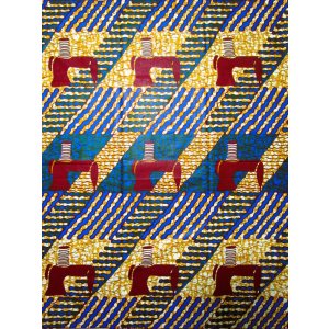 画像: アフリカンプリント生地 パーニュ