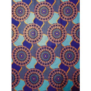 画像: アフリカンプリント生地 パーニュ