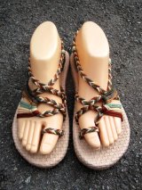 画像: 【２３ｃｍ〜２３・５ｃｍ】ソフトタイプ＊編み編み＊紐サンダル