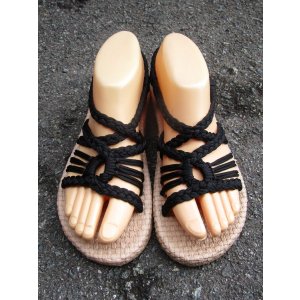 画像: 【２３ｃｍ〜２３・５ｃｍ】ソフトタイプ＊編み編み＊紐サンダル