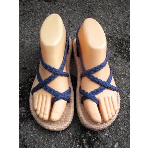 画像: 【２２・５ｃｍ〜２３ｃｍ】ソフトタイプ＊編み編み＊紐サンダル