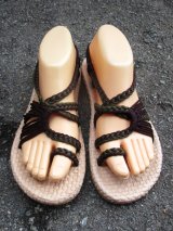 画像: 【２３・５ｃｍ〜２４ｃｍ】ソフトタイプ＊編み編み＊紐サンダル