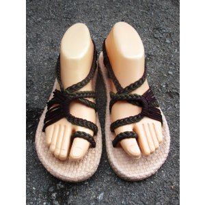 画像: 【２３・５ｃｍ〜２４ｃｍ】ソフトタイプ＊編み編み＊紐サンダル