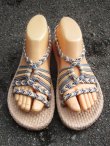 画像1: 【２３・５ｃｍ〜２４ｃｍ】ソフトタイプ＊編み編み＊紐サンダル