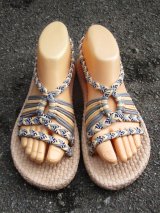 画像: 【２３・５ｃｍ〜２４ｃｍ】ソフトタイプ＊編み編み＊紐サンダル