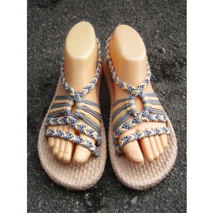 画像: 【２３・５ｃｍ〜２４ｃｍ】ソフトタイプ＊編み編み＊紐サンダル