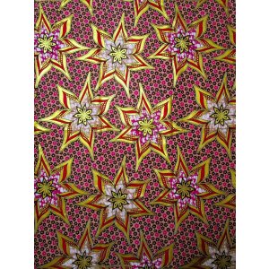 画像: アフリカンプリント生地 パーニュ