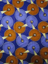 画像: アフリカンプリント生地 パーニュ