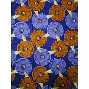 画像: アフリカンプリント生地 パーニュ