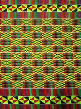 画像: アフリカンプリント生地 パーニュ