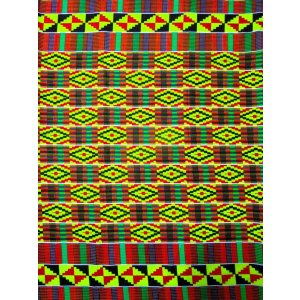 画像: アフリカンプリント生地 パーニュ