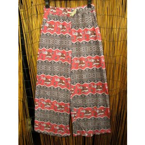 画像: 象さんプリント＊ポリエステル素材＊ロング丈＊イージーパンツ