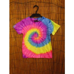 画像: 【１２０ｃｍ】キッズサイズ＊タイダイ染め＊コットン素材＊半袖＊Ｔシャツ