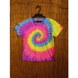 画像: 【１３０ｃｍ】キッズサイズ＊タイダイ染め＊コットン素材＊半袖＊Ｔシャツ