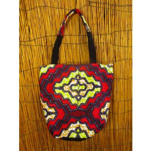 画像: パーニュ生地＊アフリカンプリント＊トートバッグ＊Ｍ
