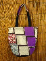 画像: パーニュ生地＊アフリカンプリント＊トートバッグ＊Ｍ