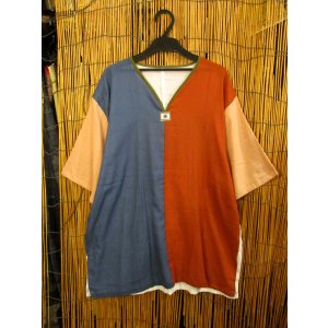 画像: 切り替えカラー＊薄手＊コットン素材＊半袖＊プルオーバー