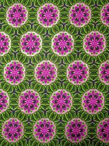 画像: アフリカンプリント生地 パーニュ