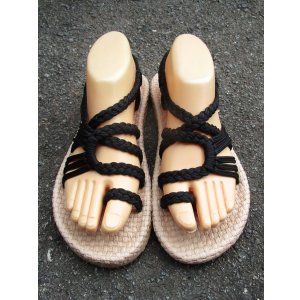 画像: 【２４・５ｃｍ〜２５ｃｍ】ソフトタイプ＊編み編み＊紐サンダル