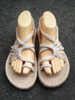 画像1: 【２４・５ｃｍ〜２５ｃｍ】ソフトタイプ＊編み編み＊紐サンダル