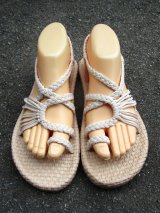 画像: 【２４・５ｃｍ〜２５ｃｍ】ソフトタイプ＊編み編み＊紐サンダル