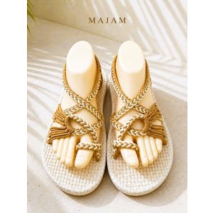 画像: 【２５・５ｃｍ〜２６ｃｍ】ソフトタイプ＊編み編み＊紐サンダル