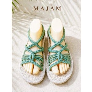 画像: 【２６ｃｍ〜２６・５ｃｍ】ソフトタイプ＊編み編み＊紐サンダル