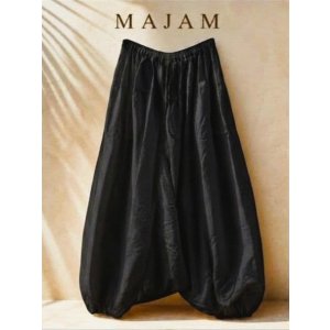画像: 黒色＊レーヨン素材＊ふんわり＊サルエルパンツ