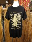 画像1: 黒色＊コットン素材＊抜染プリント＊ガネーシャ＊半袖＊Ｔシャツ＊ＸＬ