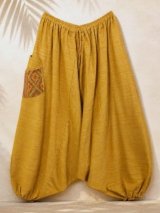 画像: パッチポケット付き＊コットン素材＊ふんわり＊サルエルパンツ