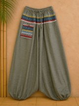 画像: ゲリ生地＊コットン素材＊ふんわり＊サルエルパンツ