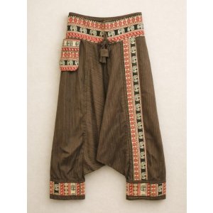 画像: 織り生地＊コットン素材＊すっきり＊サルエルパンツ