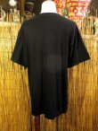 画像4: 黒色＊コットン素材＊抜染プリント＊ロータス＊半袖＊Ｔシャツ＊ＸＬ