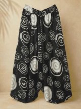 画像: 和風プリント＊ポケット付き＊レーヨン素材＊ふんわり＊サルエルパンツ