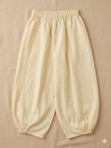 画像: 無地＊コットン素材＊半端丈＊クロップドパンツ