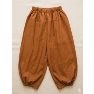 画像: 無地＊コットン素材＊半端丈＊クロップドパンツ