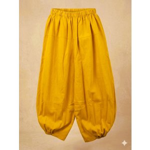 画像: 無地＊コットン素材＊半端丈＊クロップドパンツ