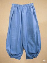 画像: 無地＊コットン素材＊半端丈＊クロップドパンツ