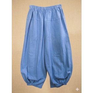 画像: 無地＊コットン素材＊半端丈＊クロップドパンツ