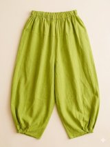 画像: 無地＊コットン素材＊半端丈＊クロップドパンツ