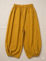 画像: 無地＊コットン素材＊半端丈＊クロップドパンツ