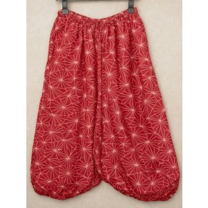 画像: 和風プリント＊レーヨン素材＊ふんわり＊サルエルパンツ