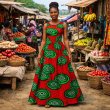 画像3: アフリカンプリント生地 パーニュ