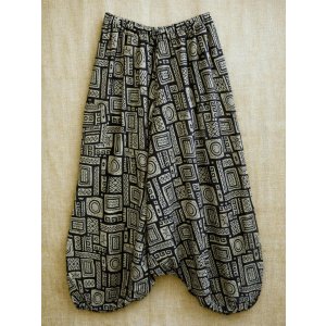 画像: 和風プリント＊レーヨン素材＊ふんわり＊サルエルパンツ