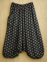 画像: 和風プリント＊レーヨン素材＊ふんわり＊サルエルパンツ