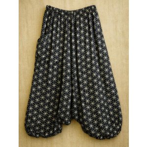 画像: 和風プリント＊レーヨン素材＊ふんわり＊サルエルパンツ
