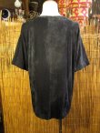画像4: ストーンウォッシュ加工＊コットン素材＊ロータス＊ハンドペイント＊半袖Ｔシャツ＊ＸＬ