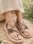 画像1: 【２３ｃｍ〜２３・５ｃｍ】ソフトタイプ＊編み編み＊紐サンダル