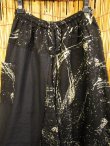 画像2: 黒色＋和風プリント＊切り替え＊コットン素材＊ふんわり＊サルエルパンツ