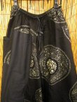 画像2: 黒色＋和風プリント＊切り替え＊コットン素材＊ふんわり＊サルエルパンツ